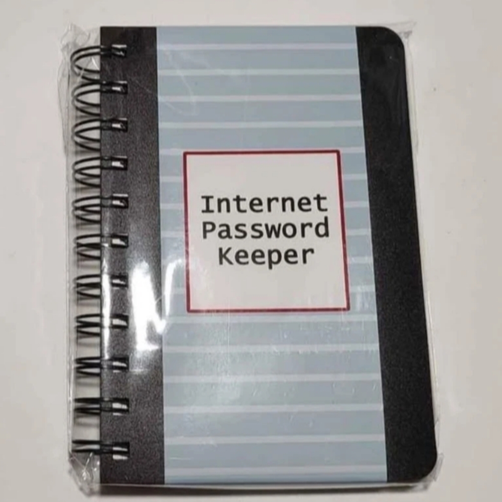 Password Log Book Keeper Organizer Black Tabbed Internet Website Notebook 0132